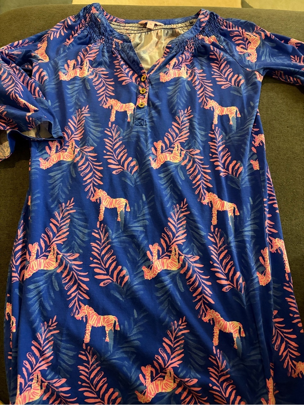Lilly Pulitzer Teagan Tunic Dress Dazzle Zebra